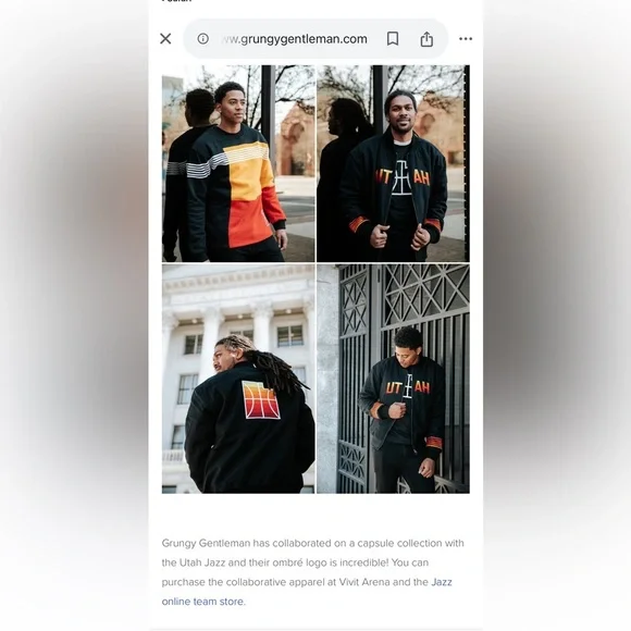 Men’s Utah Jazz bomber jacket size XL - Picture 2 of 12